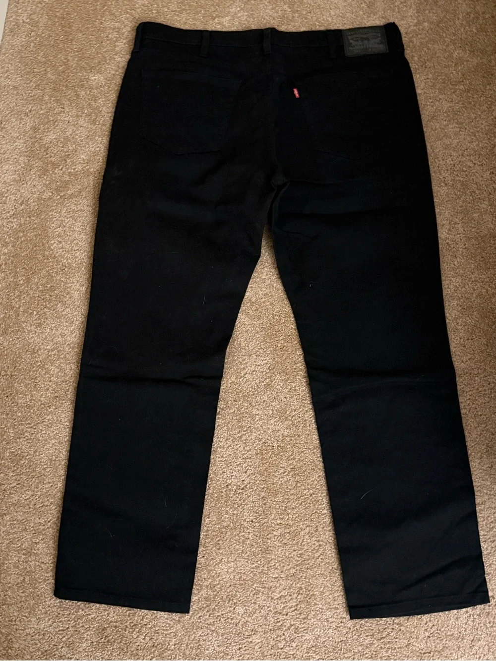 Levi's Black Straight Leg Jeans